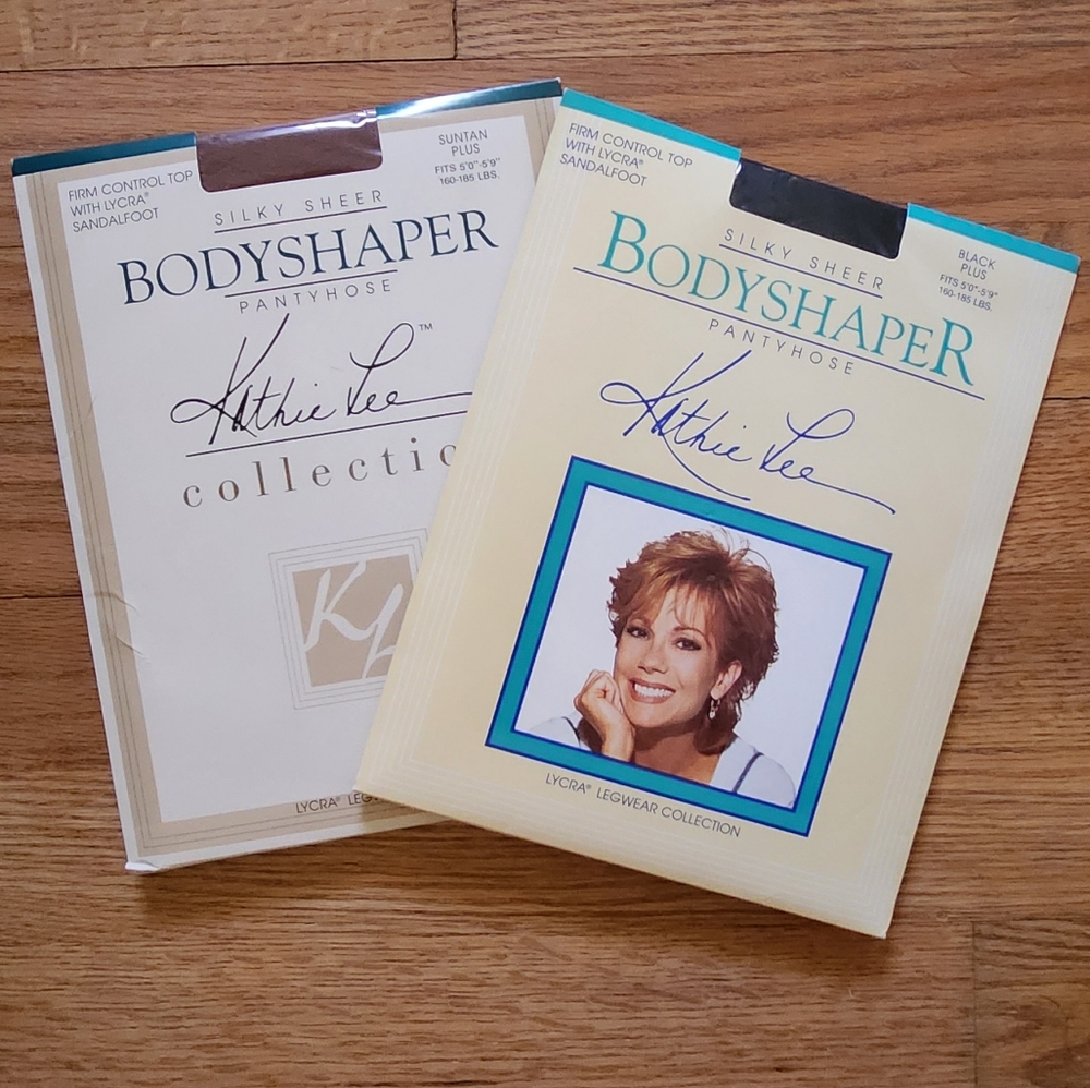 Plus 160-185 LBS 5'0"-5'9" Kathie Lee 2 Pantyhose Bodyshaper Silky Sheer